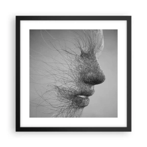 Affiche dans un cadre noir - Poster - L'esprit du vent - 40x40 cm