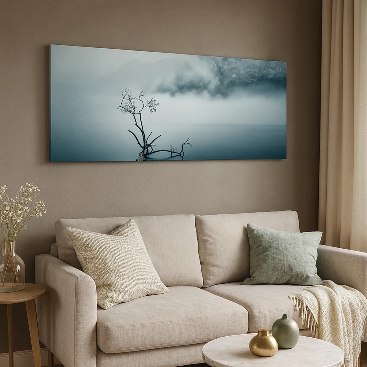 Impression sur toile - Image sur toile - D'eau et de brouillard - 30x30 cm