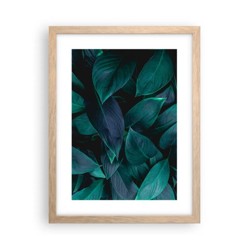 Affiche dans un chêne clair - Poster - le vert lui-même - 30x40 cm