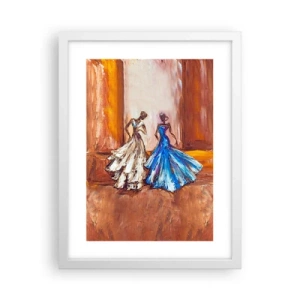 Affiche dans un cadre blanc - Poster - Un duo reconnaissant - 30x40 cm