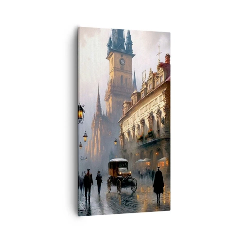 Impression sur toile - Image sur toile - Le charme d'une soirée pragoise - 55x100 cm