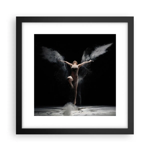 Affiche dans un cadre noir - Poster - Les elfes existent - 30x30 cm