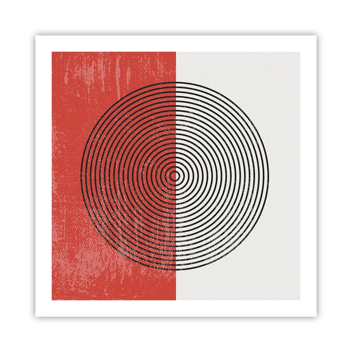 Affiche - Poster - Dans le mille - 60x60 cm