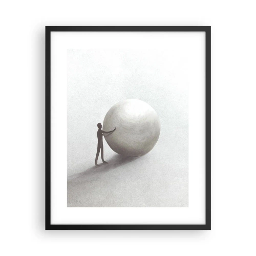 Affiche dans un cadre noir - Poster - Jeu de la vie - 40x50 cm