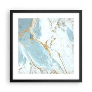 Affiche dans un cadre noir - Poster - Richesse en pierre - 40x40 cm