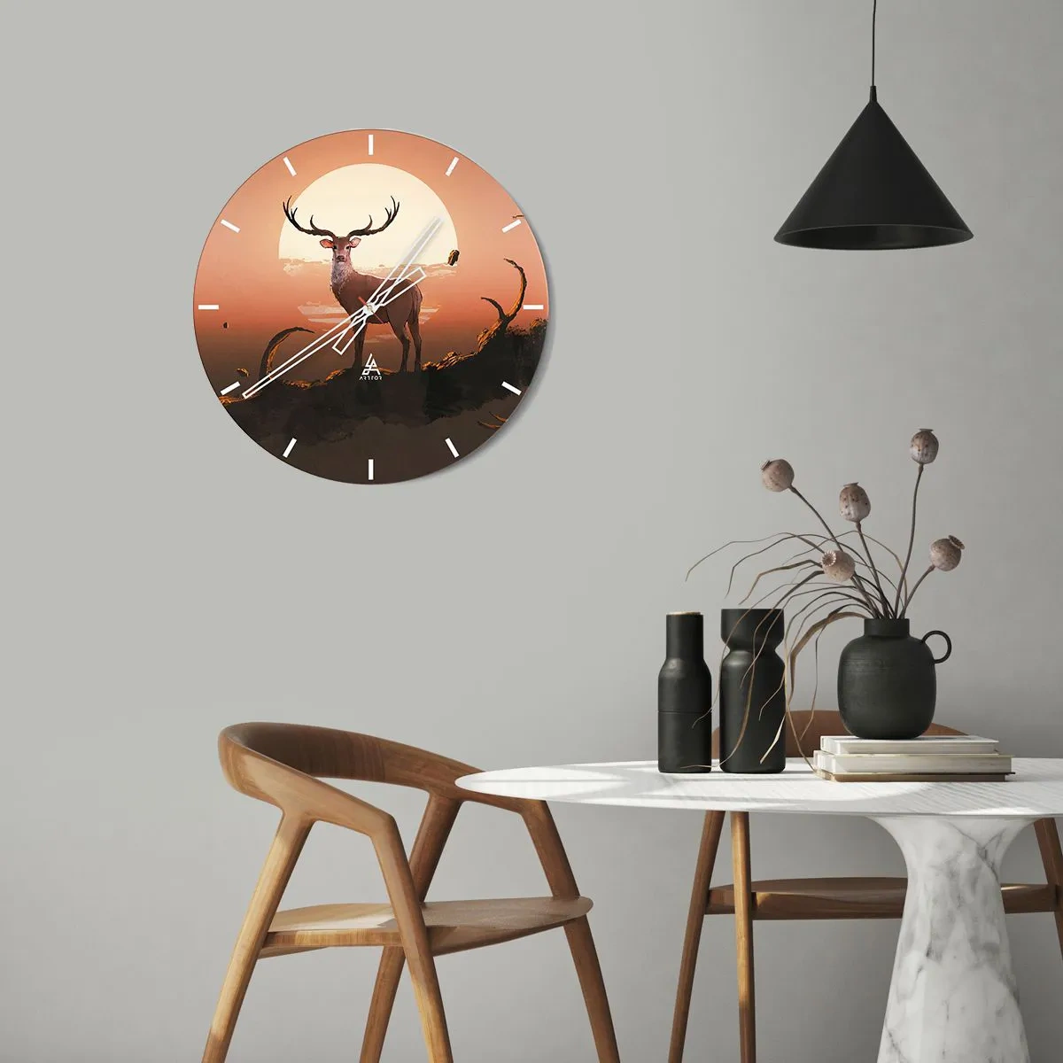 Horloge murale - Pendule murale - Cette nuit ne ressemble à aucune autre - 30x30 cm