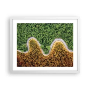 Affiche dans un cadre blanc - Poster - Frontieres et differences - 50x40 cm