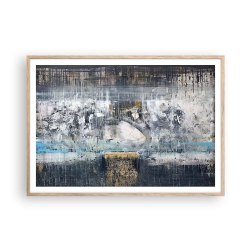 Affiche dans un chêne clair - Poster - Comme sur la glace, comme après décembre - 100x70 cm