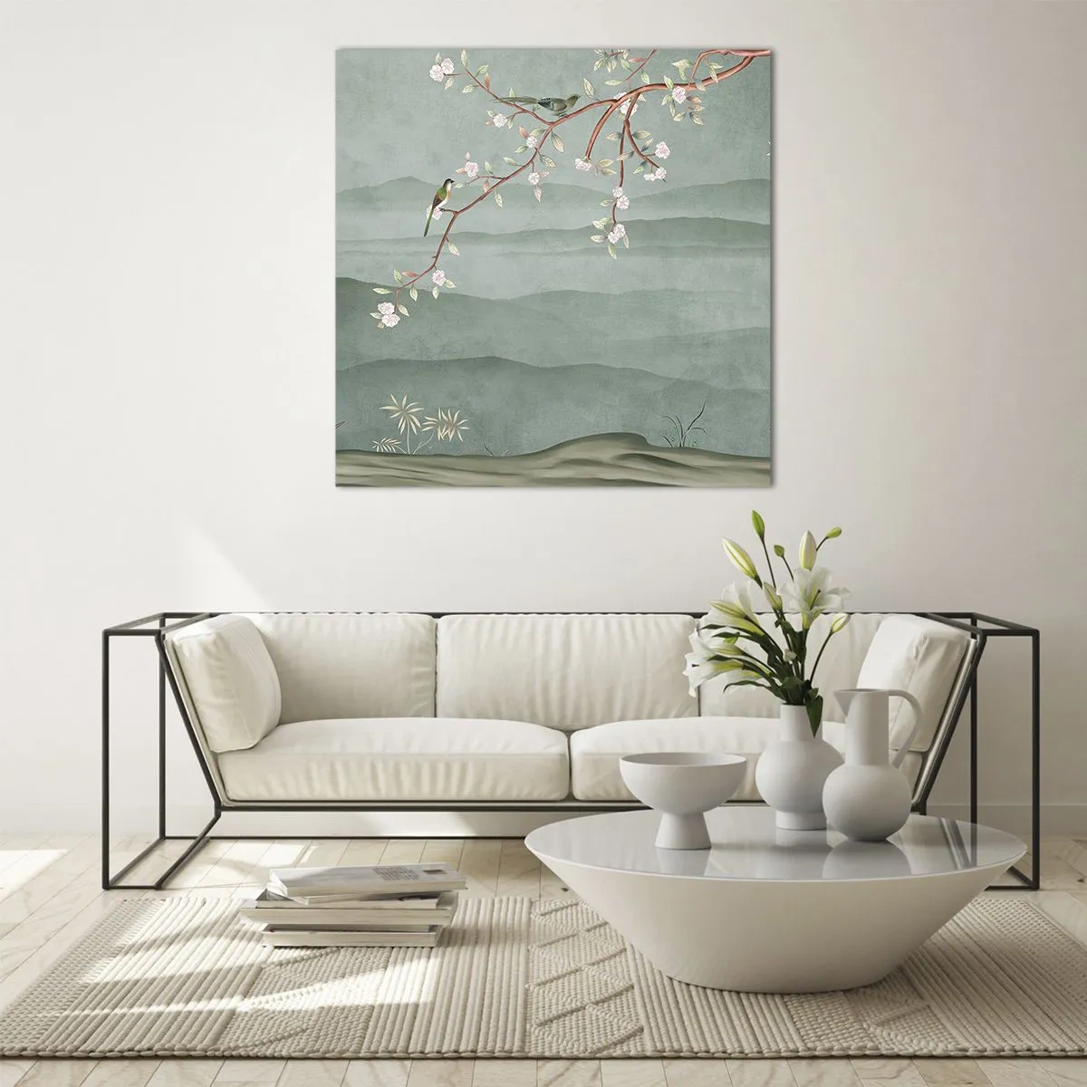 Impression sur verre - Image sur verre - Printemps oh c'est toi - 60x60 cm