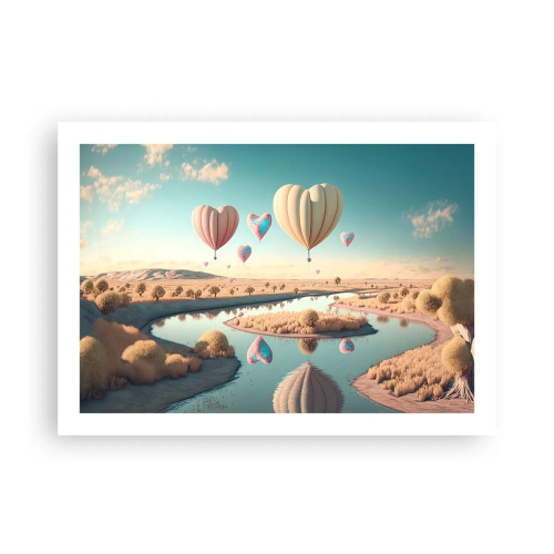 Affiche - Poster - L'amour te permet de t'élever - 70x50 cm