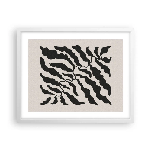 Affiche dans un cadre blanc - Poster - La nature du carré - 50x40 cm
