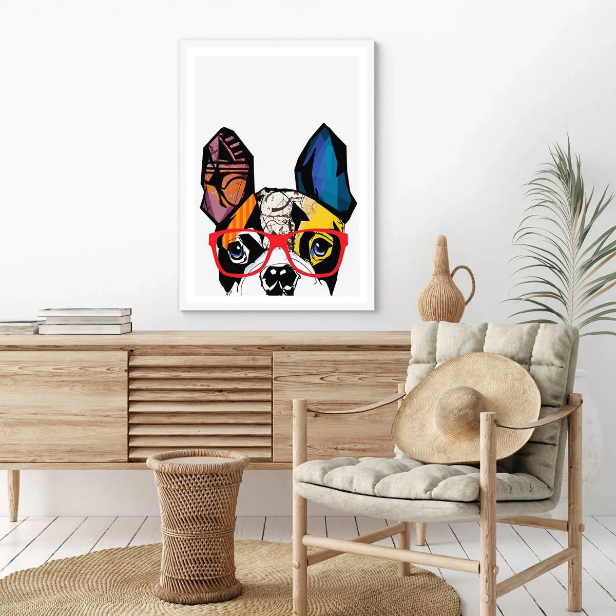 Affiche dans un cadre blanc - Poster - Intellectuel - 30x40 cm