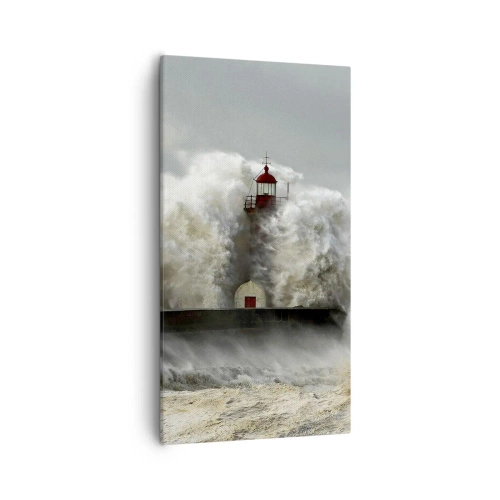 Impression sur toile - Image sur toile - La colère de l'océan - 55x100 cm