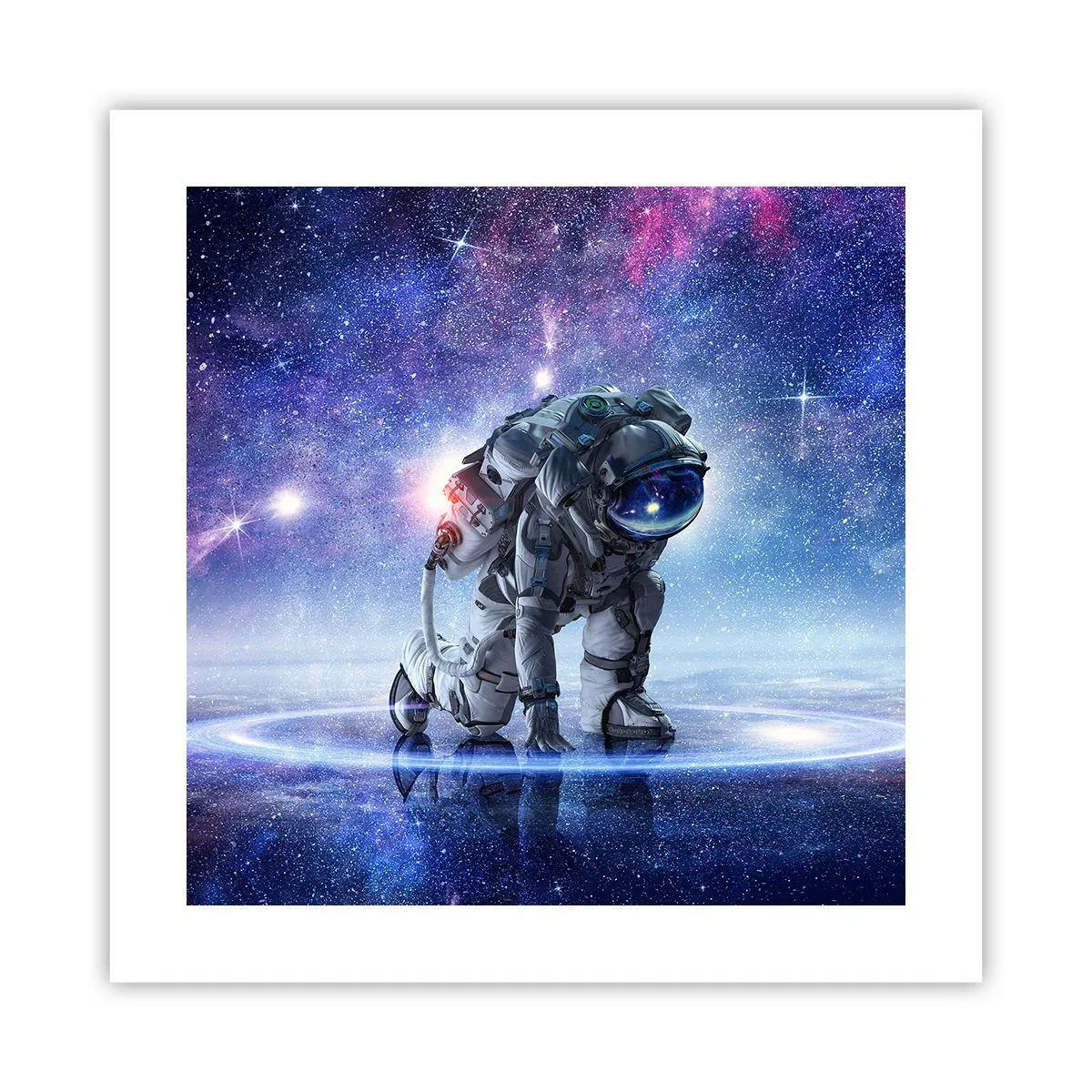 Affiche - Poster - Le ciel étoilé au dessus de moi - 40x40 cm