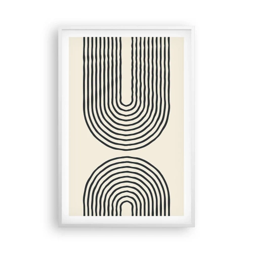 Affiche dans un cadre blanc - Poster - Dans un instant... - 61x91 cm