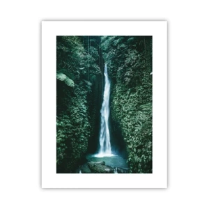 Affiche - Poster - Fontaine tropicale - 30x40 cm