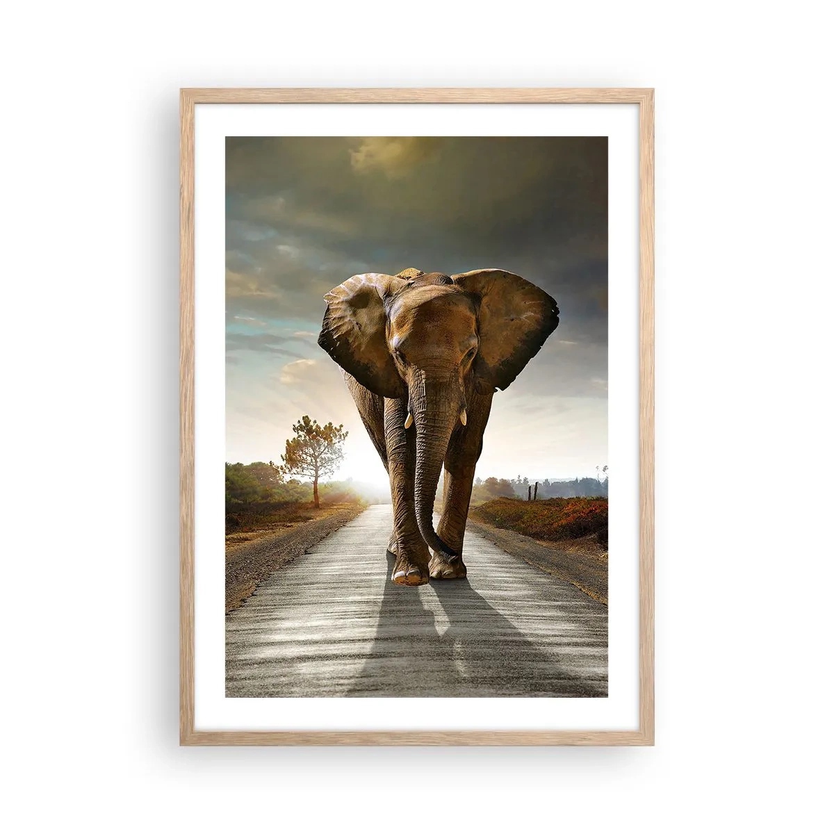 Affiche dans un chêne clair - Poster - Et pas du tout en porcelaine - 50x70 cm