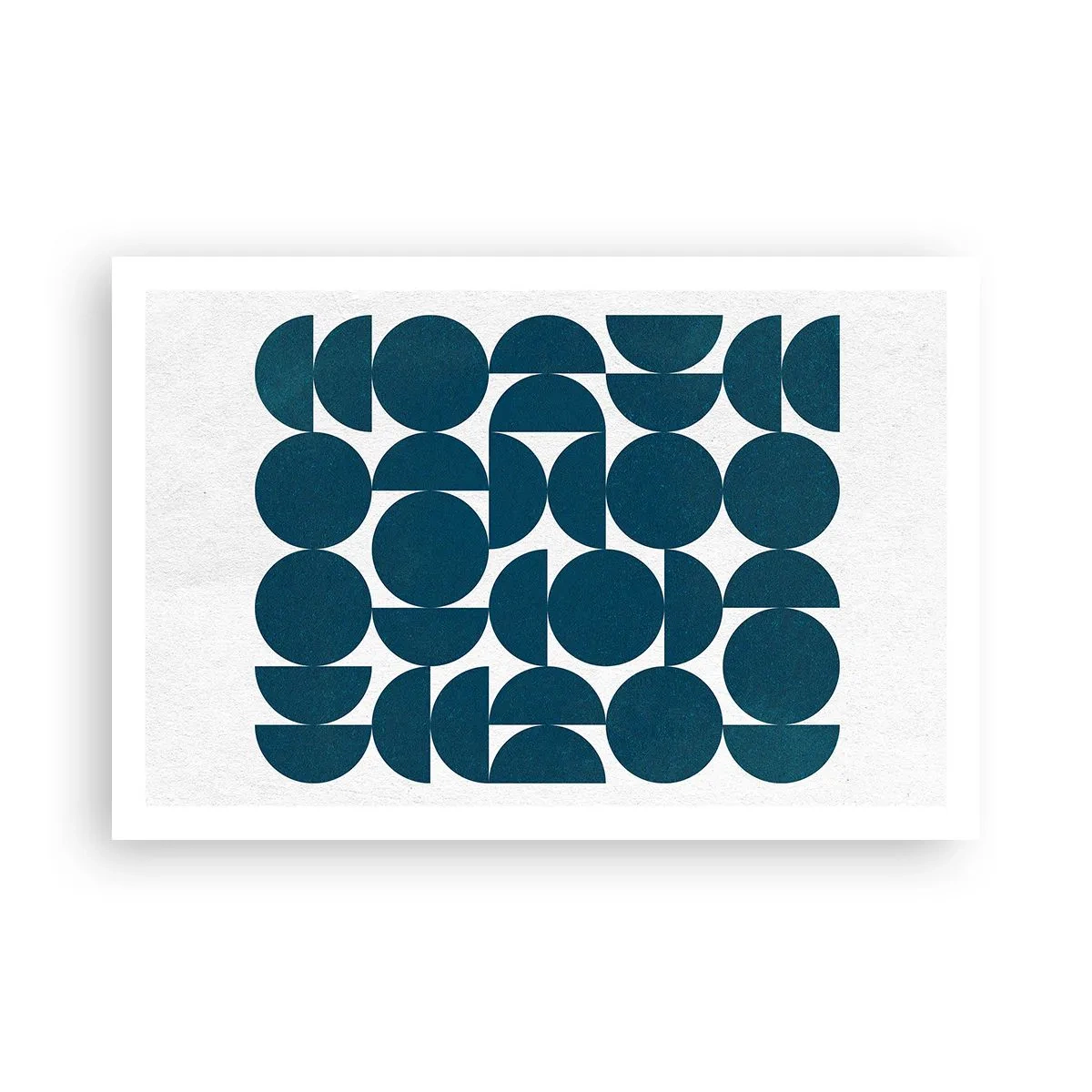 Affiche - Poster - Cercles et demi-cercles - 91x61 cm