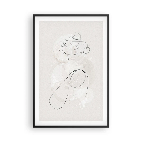 Affiche dans un cadre noir - Poster - Spirale de beauté - 61x91 cm
