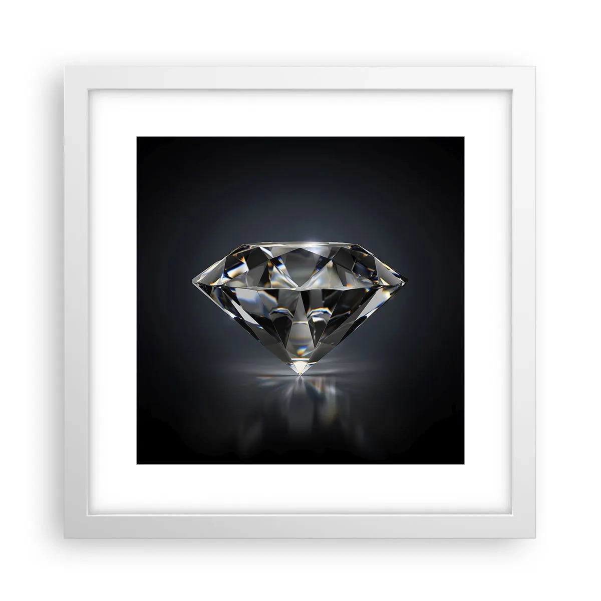 Affiche dans un cadre blanc - Poster - La meilleure amie - 30x30 cm