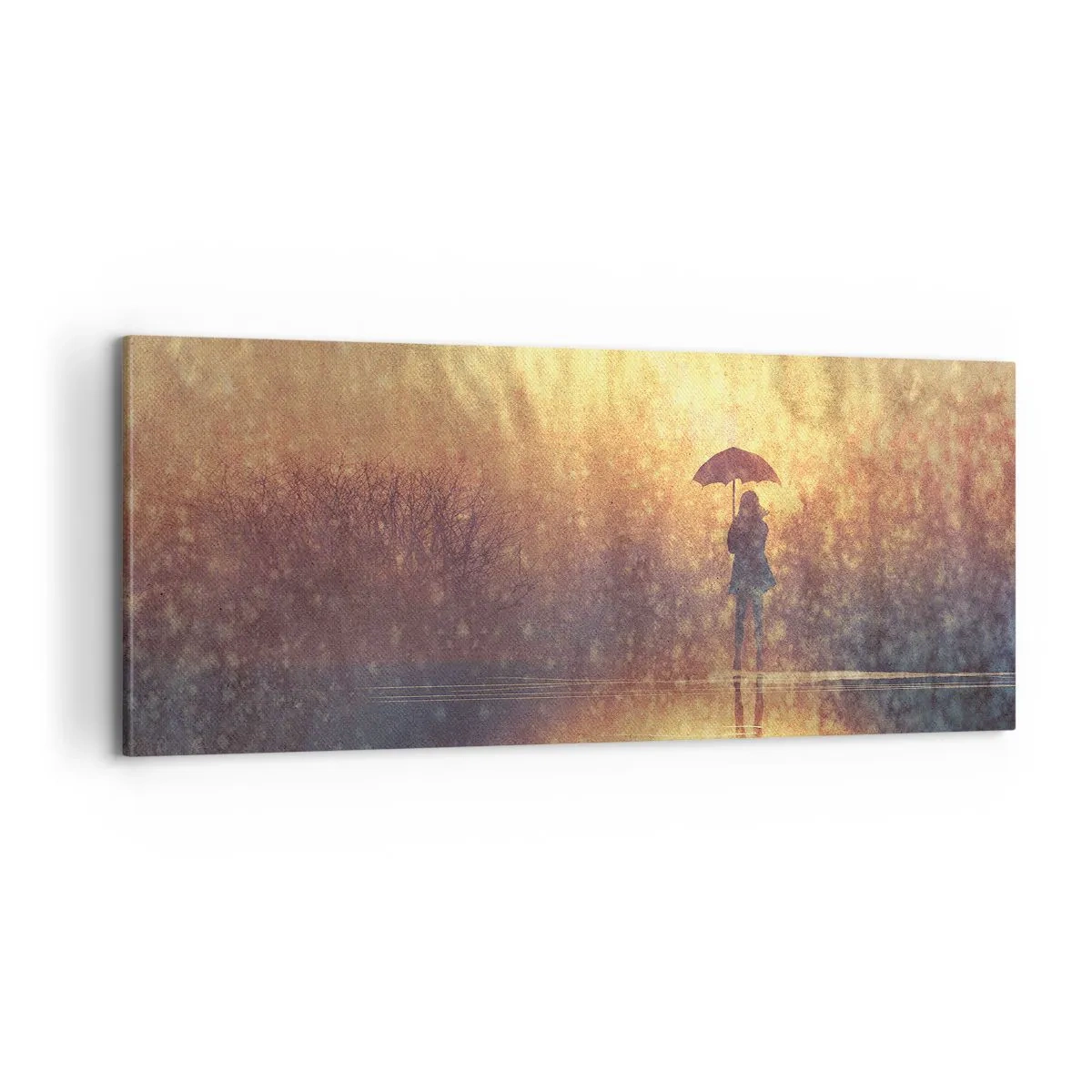 Impression sur toile - Image sur toile - Je sens que quelqu'un me regarde - 100x40 cm
