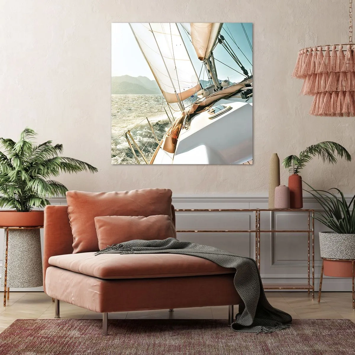 Impression sur toile - Image sur toile - Toutes voiles dehors - 70x70 cm