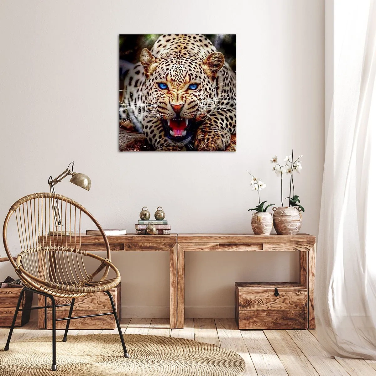 Impression sur toile - Image sur toile - La colère de la beauté ne fait pas de mal - 70x70 cm