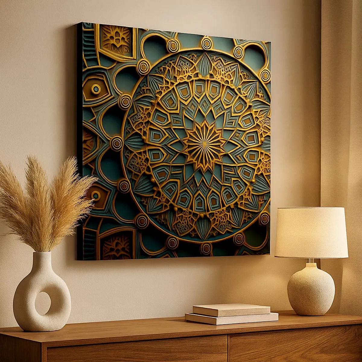 Impression sur toile - Image sur toile - Dans une ambiance arabe - 30x30 cm