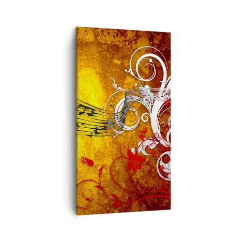 Impression sur toile - Image sur toile - Que la musique coule - 45x80 cm