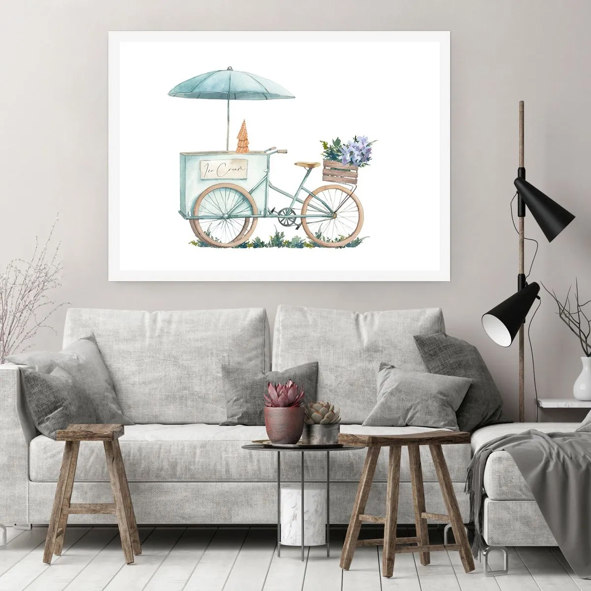 Affiche - Poster - Doux souvenir d'été - 40x30 cm