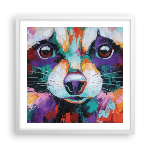 Affiche dans un cadre blanc - Poster - Uniquement de belles émotions - 50x50 cm