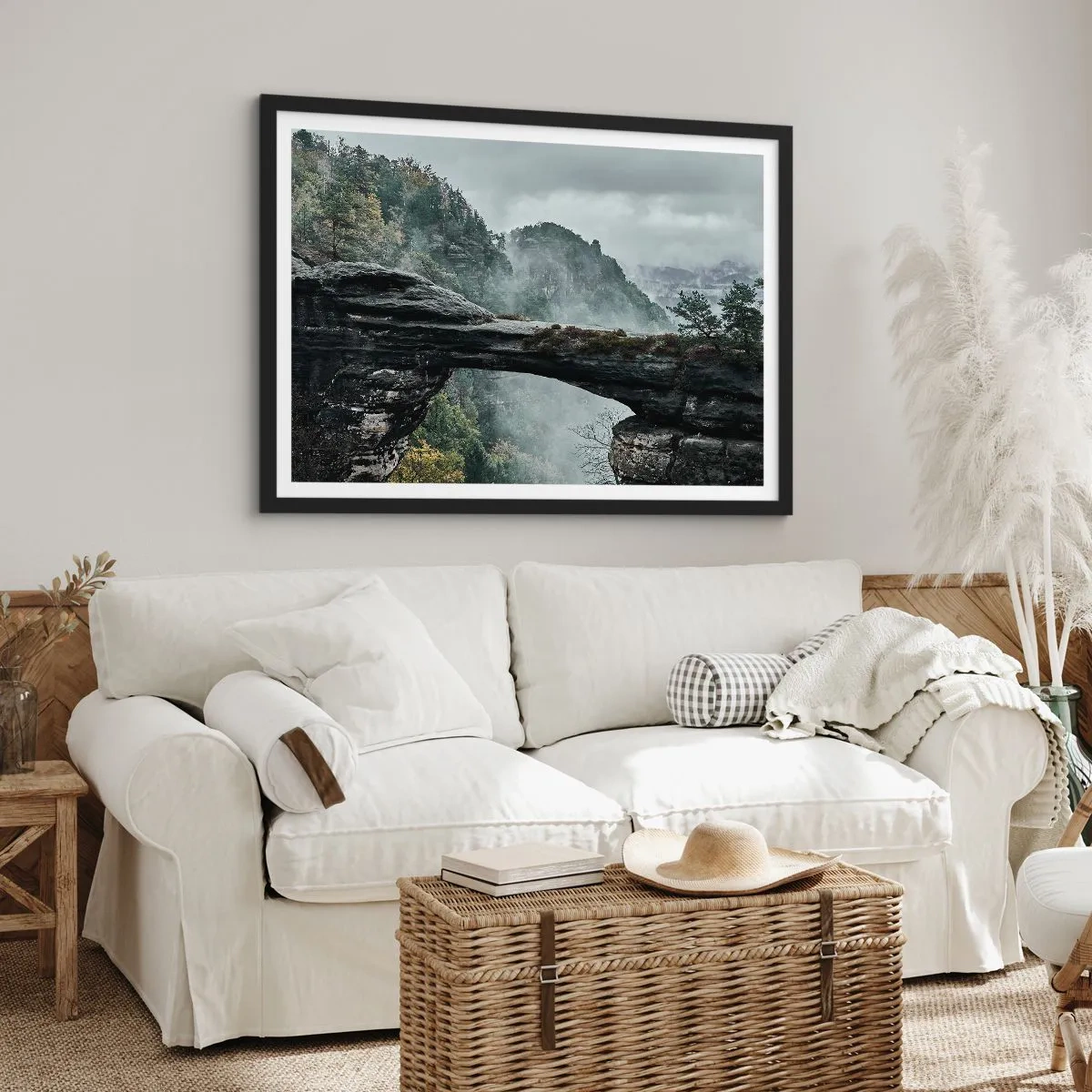 Affiche dans un cadre noir - Poster - L'aventure est sur le point de commencer - 50x40 cm