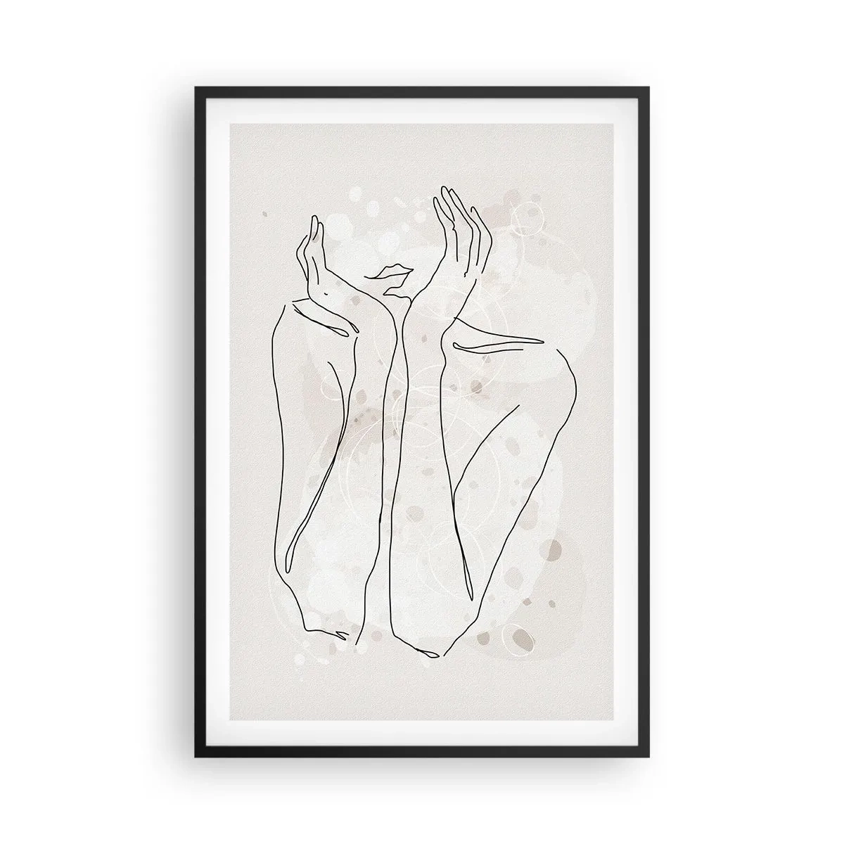 Affiche dans un cadre noir - Poster - Instant de rêve - 61x91 cm