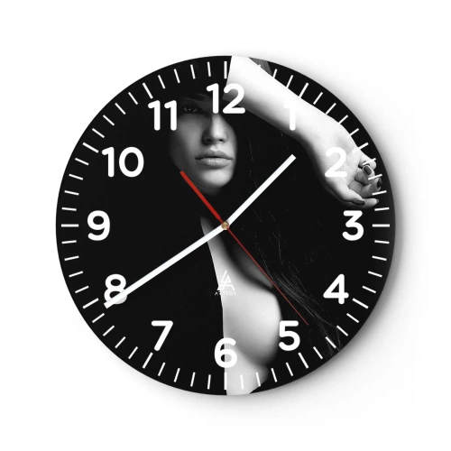 Horloge murale - Pendule murale - École de séduction - 40x40 cm