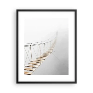 Affiche dans un cadre noir - Poster - Où cela va-t-il te mener? - 40x50 cm