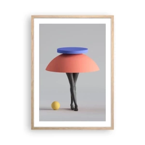 Affiche dans un chêne clair - Poster - Composition surréaliste - 50x70 cm