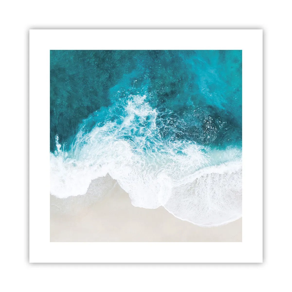 Affiche - Poster - Caresse naturelle - 40x40 cm