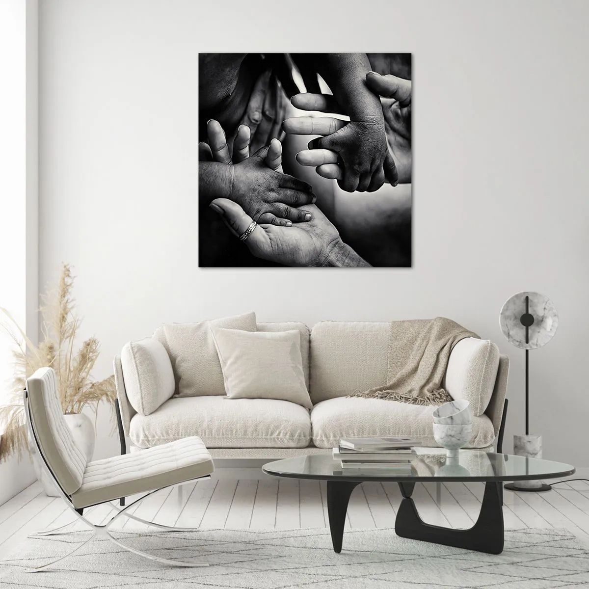 Impression sur verre - Image sur verre - Être humain - 50x50 cm