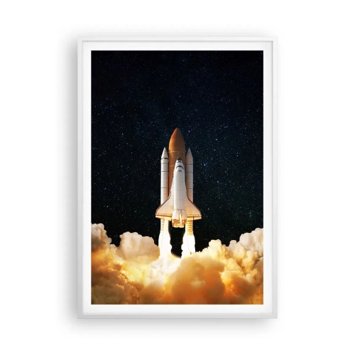 Affiche dans un cadre blanc - Poster - Ad astra! - 70x100 cm