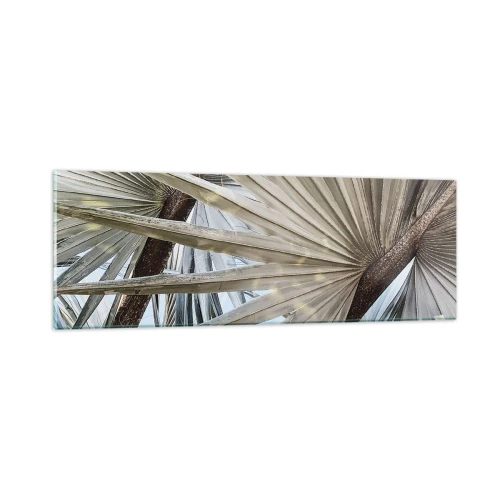 Impression sur verre - Image sur verre - Evantail sous les tropiques - 90x30 cm