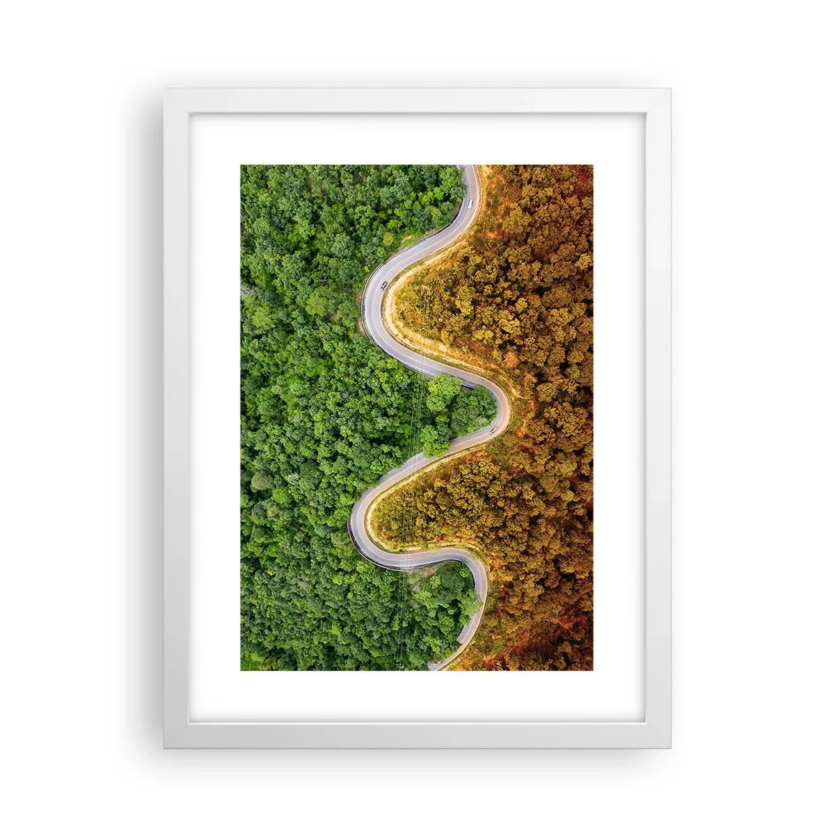 Affiche dans un cadre blanc - Poster - Frontieres et differences - 30x40 cm