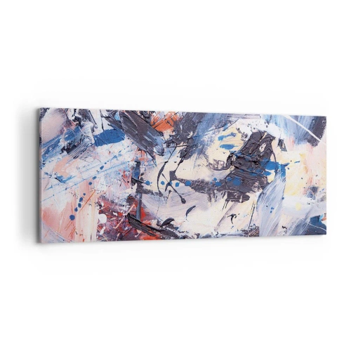 Impression sur toile - Image sur toile - La danse folle de l'abstrait - 100x40 cm