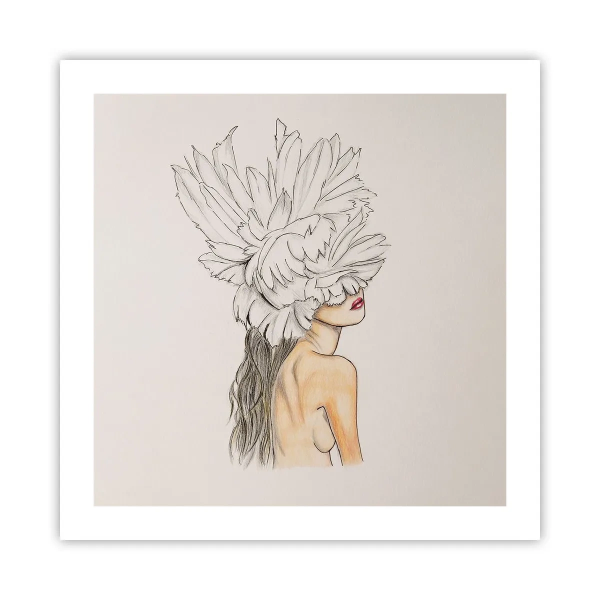 Affiche - Poster - Beauté couronnée - 50x50 cm