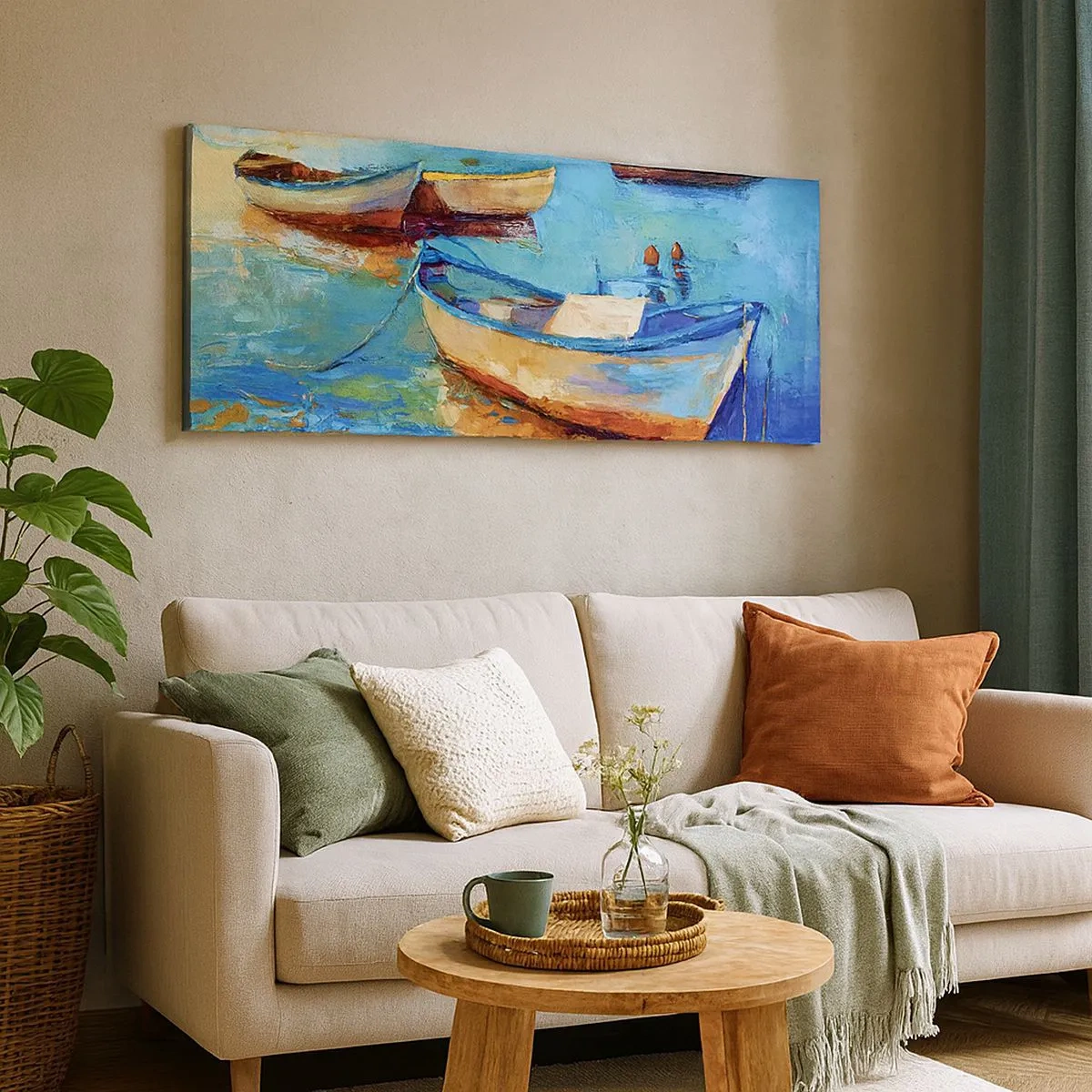 Impression sur toile - Image sur toile - Dans la baie du sud - 100x40 cm