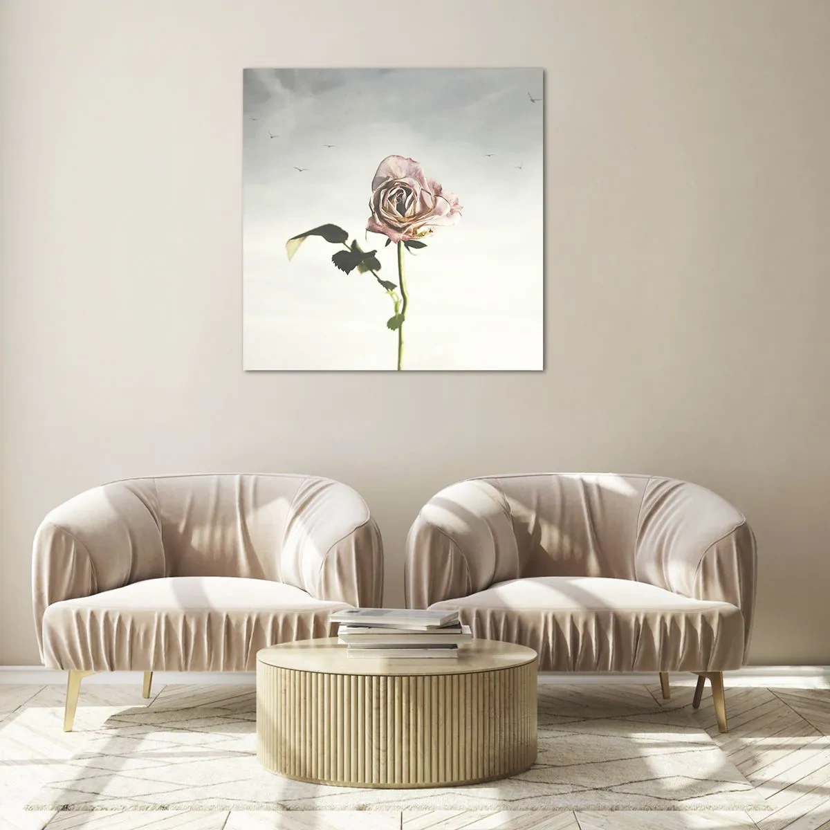 Impression sur verre - Image sur verre - Bonjour de printemps - 60x60 cm