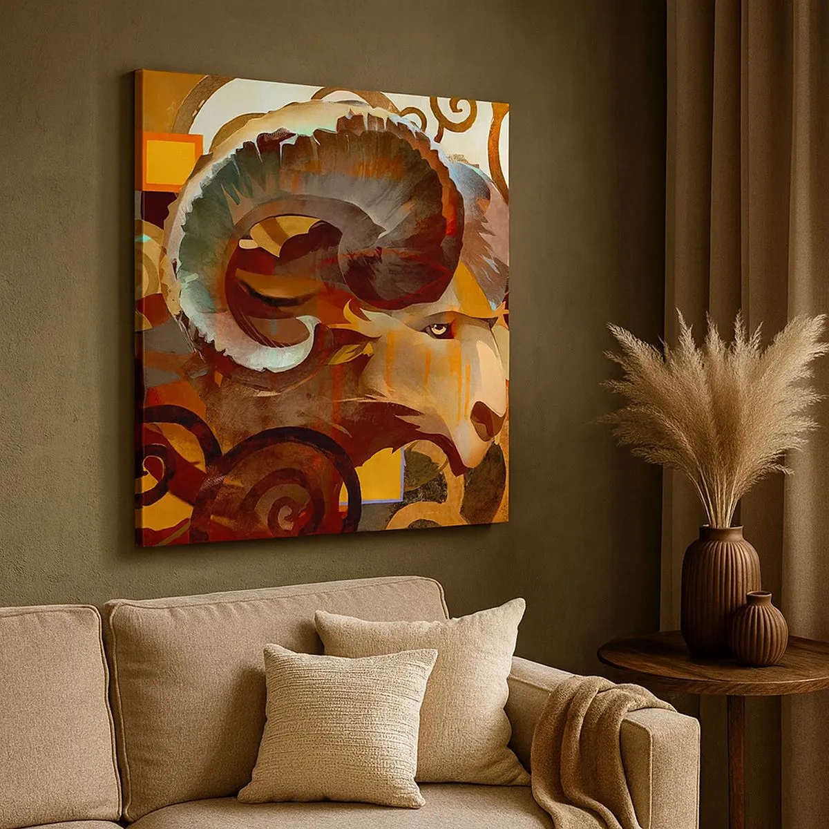 Impression sur toile - Image sur toile - Magie - religions - rituels - 30x30 cm