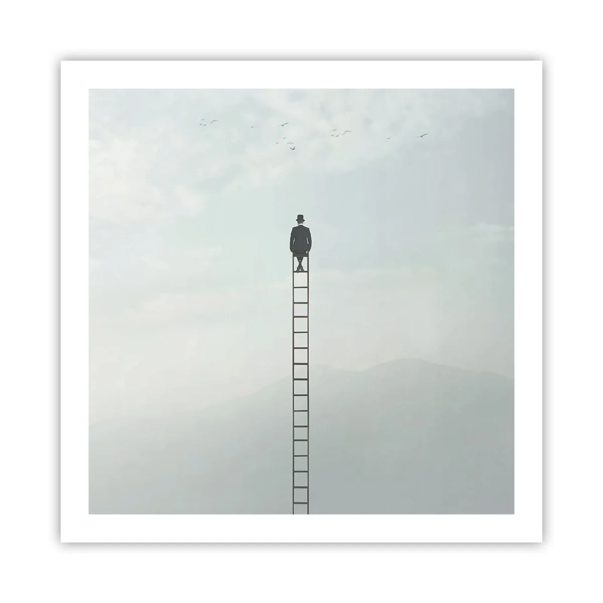 Affiche - Poster - Se soulever au-dessus - 60x60 cm