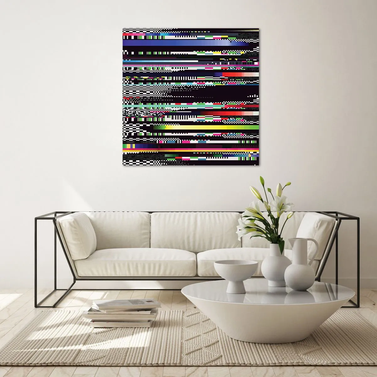 Impression sur verre - Image sur verre - L'image de contrôle de la réalité - 70x70 cm