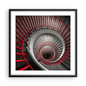 Affiche dans un cadre noir - Poster - Amusement architectural - 50x50 cm