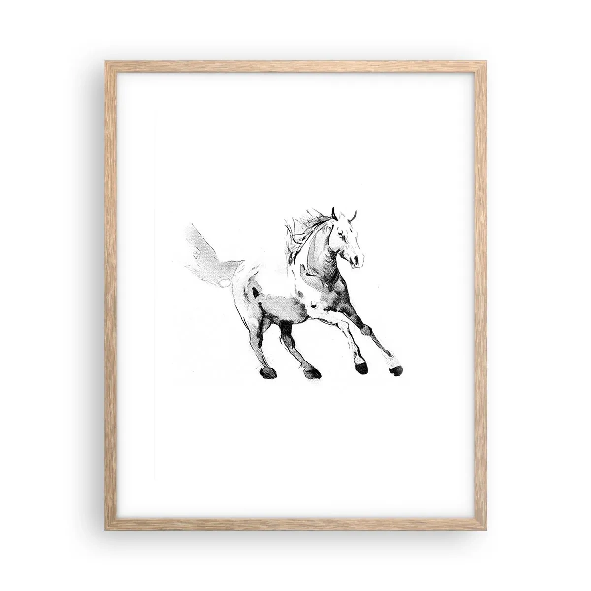 Affiche dans un chêne clair - Poster - Âme indomptée - 40x50 cm